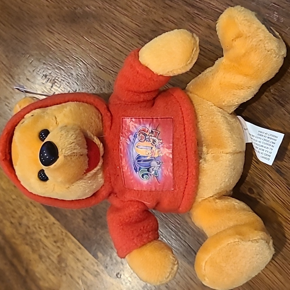 VINTAGE 2002 WINNIE THE POOH BEAN BAG PLUSH DISNEY THEME PARK EDITION WDW NEW - Picture 2 of 6
